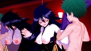 Nemuri Kayama (midnight) And Izuku Midoriya Have Intense Orgy In A Motel. - My Hero Academia Manga Porn
