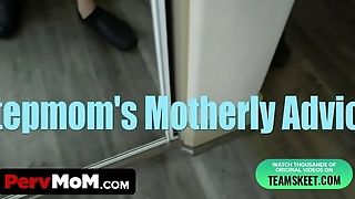 Pervmom - Sexy Cougar With Thick Jugs Takes Her Stepson's Pants Off And Makes Him Jizz All Over Her