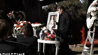 Widower Demolishes Marley Brinx's Honeypot At His Wifey's Funeral! Total Scene