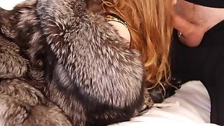 Mouth Fuck And Mouth Jism. Hard-core Deepthroat For Blinded Ginger-haired Cougar